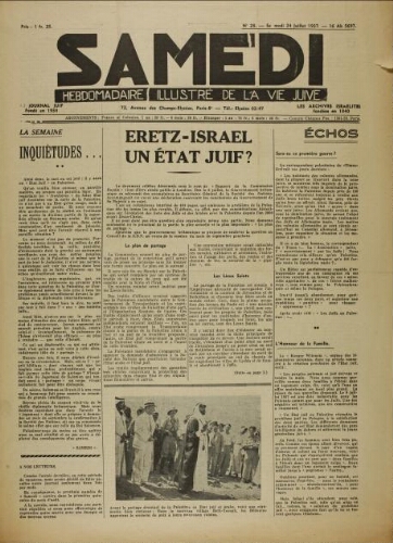 Samedi N°28 ( 24 juillet 1937 )